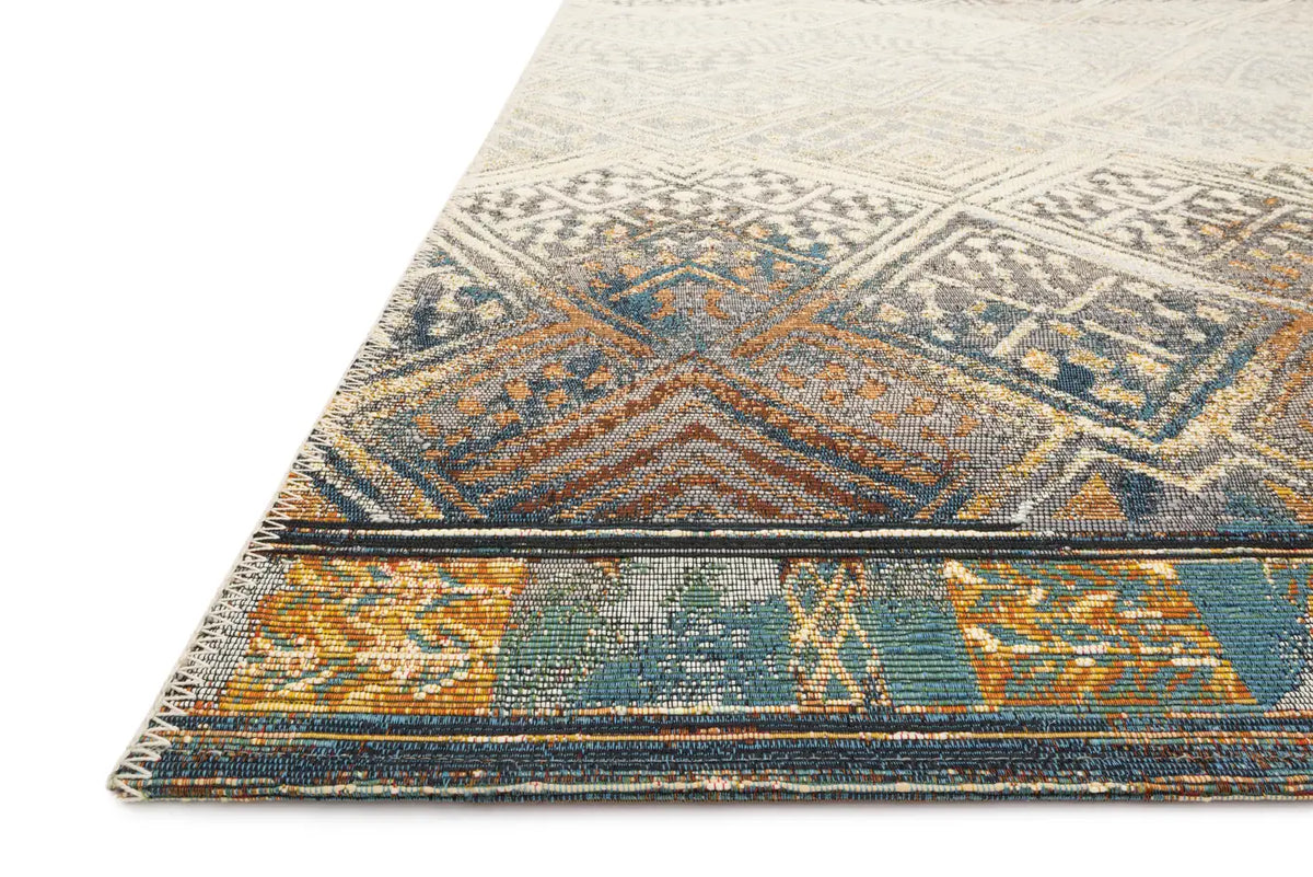 Loloi Mika Mik-02 Ivory / Mediterranean Rugs - rug corner