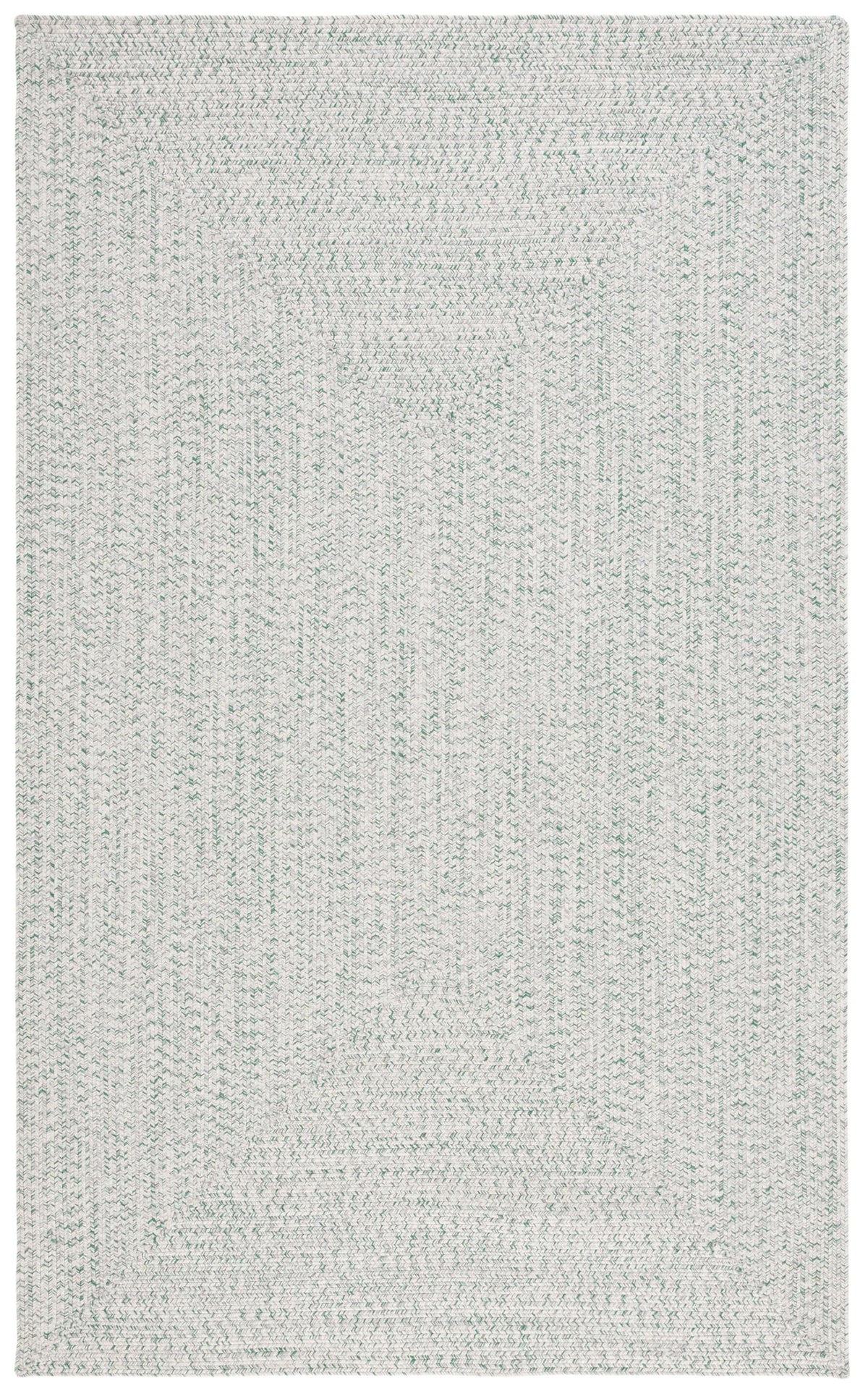 Safavieh Braided 4'-0" x 6'-0" Rug in Ivory / Green