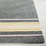 Safavieh Metro 6'-0" x 9'-0" Rug in Charcoal / Pink