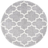 Safavieh Fontana Shag  800 6'-7" x 6'-7" Rug in Grey / Cream
