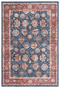 Safavieh Heirloom 700 4'-0" x 6'-0" Rug in Navy / Rust