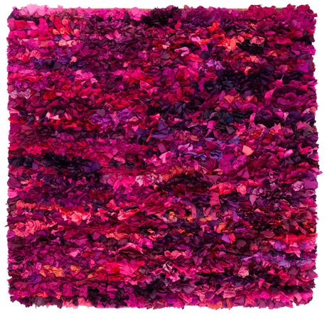 Safavieh Rio Shag 6'-0" x 6'-0" Rug in Fuchsia / Multi