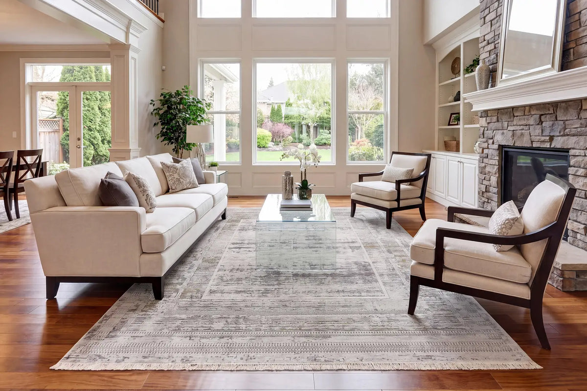 Dynamic Rugs Skyler 6710 Grey/Blue/Green Rug - Room