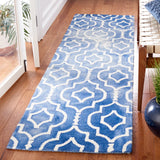 Safavieh Dip Dye 2'-3" x 8'-0" Rug in Blue / Ivory