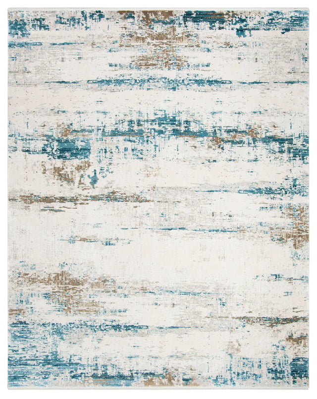 Safavieh Eclipse 200 8'-0" x 10'-0" Rug in Beige / Blue
