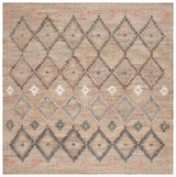 Safavieh Kilim 7'-0" x 7'-0" Rug in Natural / Blue