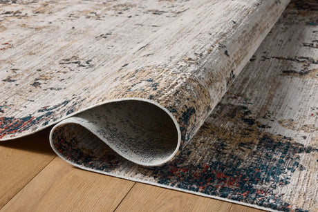 Loloi Leigh Lei-05 Ivory/Charcoal Rugs - pile height