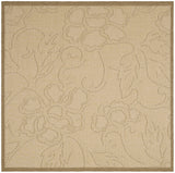 Safavieh Courtyard 6'-7" x 6'-7" Rug in Natural / Brown