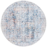 Safavieh Santa Monica 6'-0" x 6'-0" Rug in Blue / Rust
