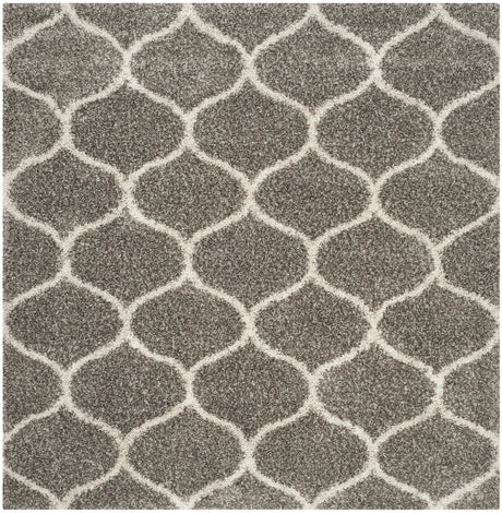 Safavieh Hudson Shag 7'-0" x 7'-0" Rug in Grey / Ivory