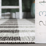 Safavieh Courtyard 4'-0" x 5'-7" Rug in Grey / Dark Grey