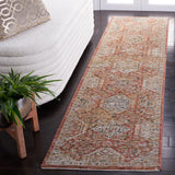 Safavieh Silverado 2'-0" x 8'-0" Rug in Rust / Blue