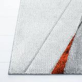 Safavieh Hollywood 4'-0" x 6'-0" Rug in Grey / Orange