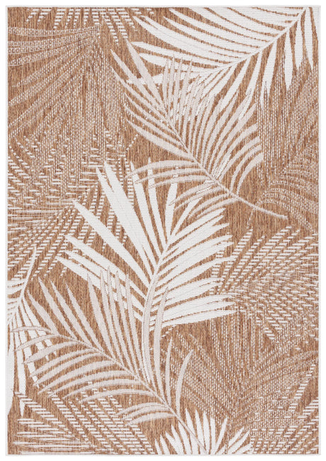 Safavieh Beach House 4'-0" x 6'-0" Rug in Brown / Ivory