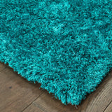 Oriental Weavers Sphinx Cosmo 81104 Teal / Teal Rugs - corner detail