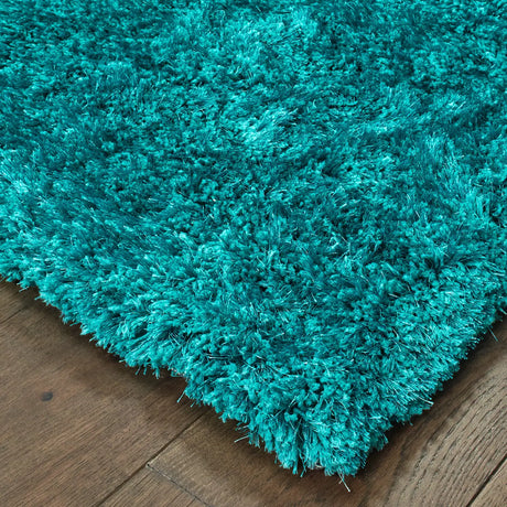 Oriental Weavers Sphinx Cosmo 81104 Teal / Teal Rugs - corner detail