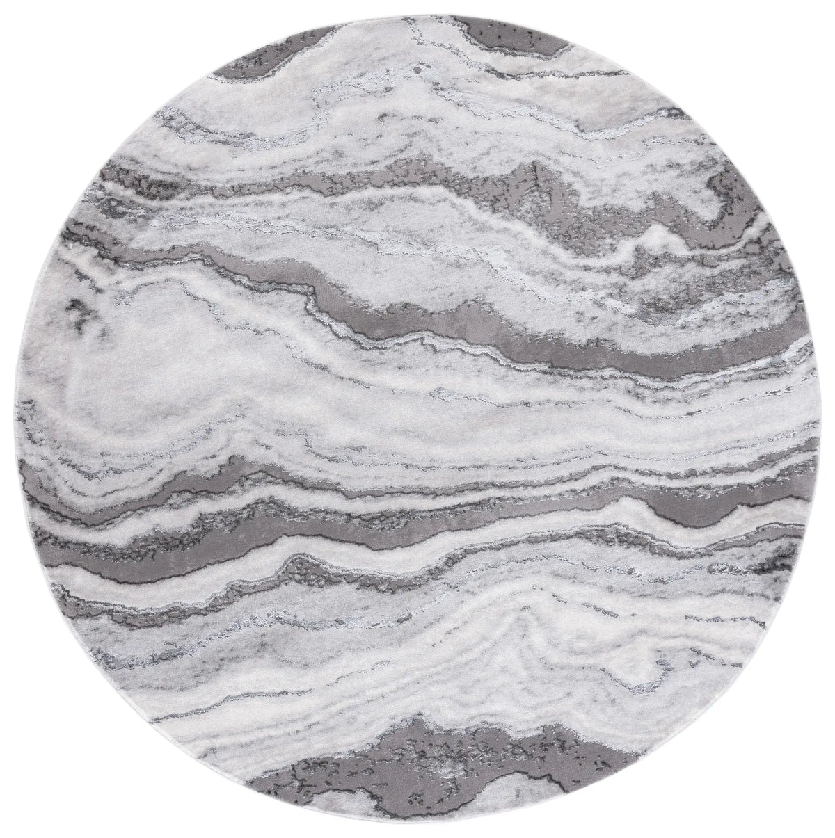 Safavieh Craft 6'-7" x 6'-7" Rug in Grey / Dark Grey