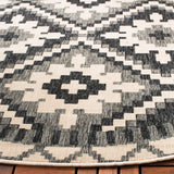 Safavieh Veranda 5'-3" x 5'-3" Rug in Beige / Grey