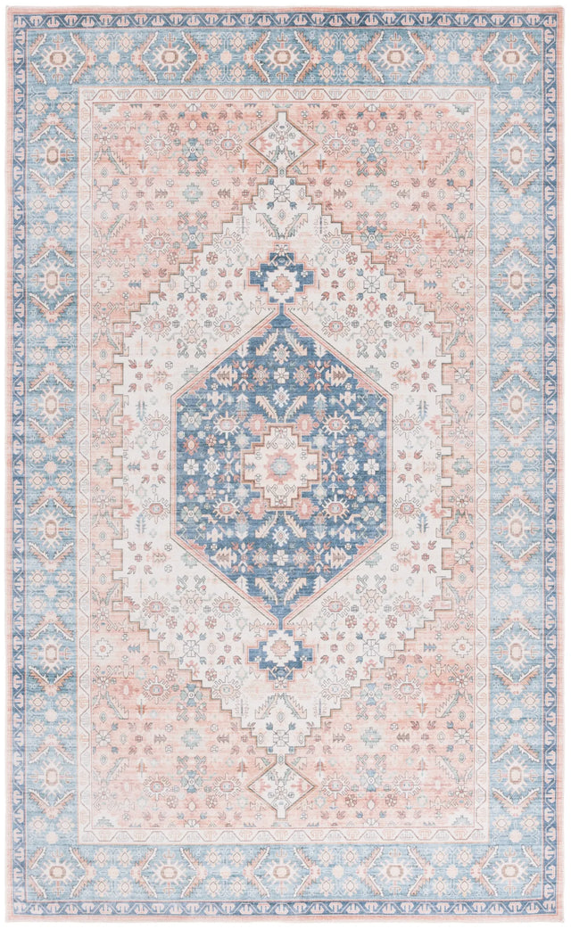 Safavieh Arizona 4'-0" x 6'-0" Rug in Rust / Aqua