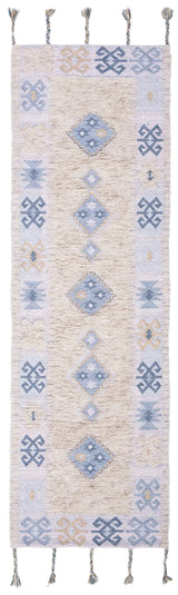 Safavieh Saffron 2'-3" x 8'-0" Rug in Beige / Blue