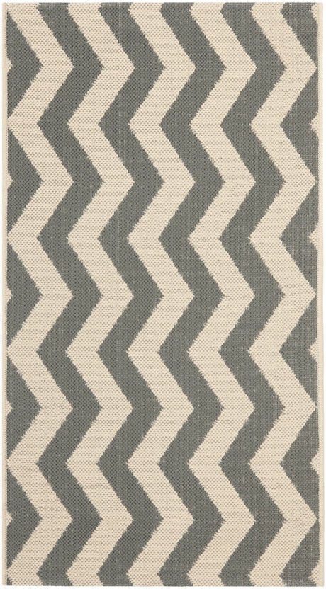 Safavieh Courtyard 2'-0" x 3'-7" Rug in Grey / Beige