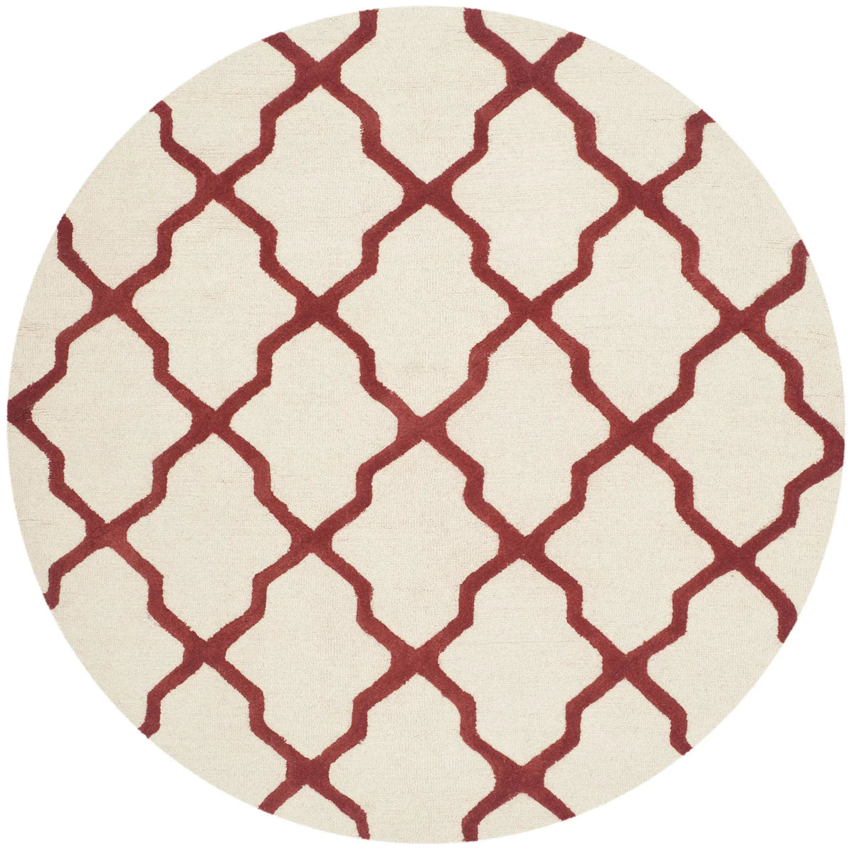 Safavieh Cambridge 6'-0" x 6'-0" Rug in Ivory / Rust