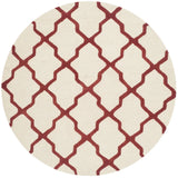 Safavieh Cambridge 6'-0" x 6'-0" Rug in Ivory / Rust