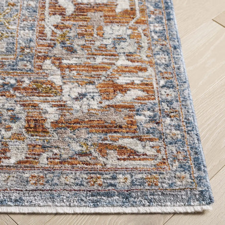 Safavieh Heirloom 700 4'-0" x 6'-0" Rug in Grey / Blue Rust