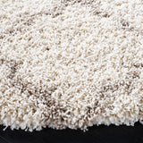 Safavieh Hudson Shag 7'-0" x 7'-0" Rug in Ivory / Beige