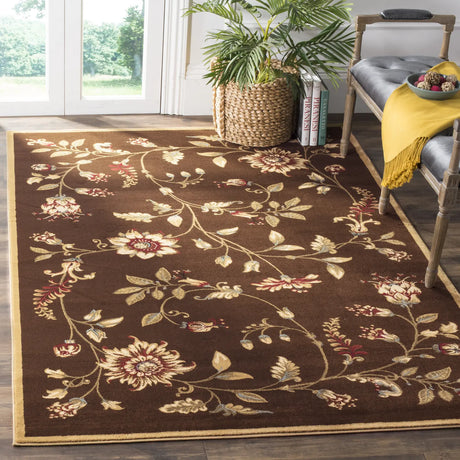 Safavieh Lyndhurst 5'-3" x 7'-6" Rug in Brown / Multi