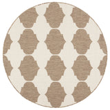 Safavieh Courtyard 5'-3" x 5'-3" Rug in Beige / Brown