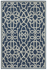 Oriental Weavers Sphinx Meridian 2205B Navy / Ivory Rugs - main flat