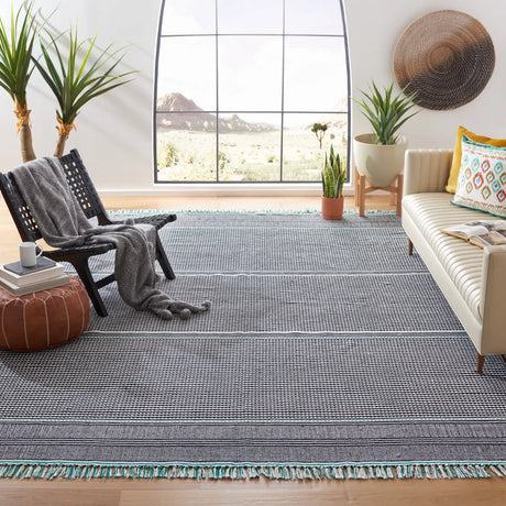 Safavieh Montauk 8'-0" x 10'-0" Rug in Teal / Multi