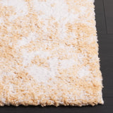 Safavieh Rumi Shag 4'-0" x 6'-0" Rug in Gold / Ivory