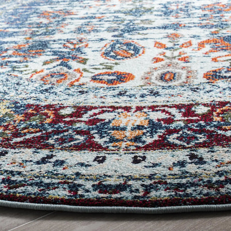 Safavieh Monaco 6'-7" x 6'-7" Rug in Blue / Ivory