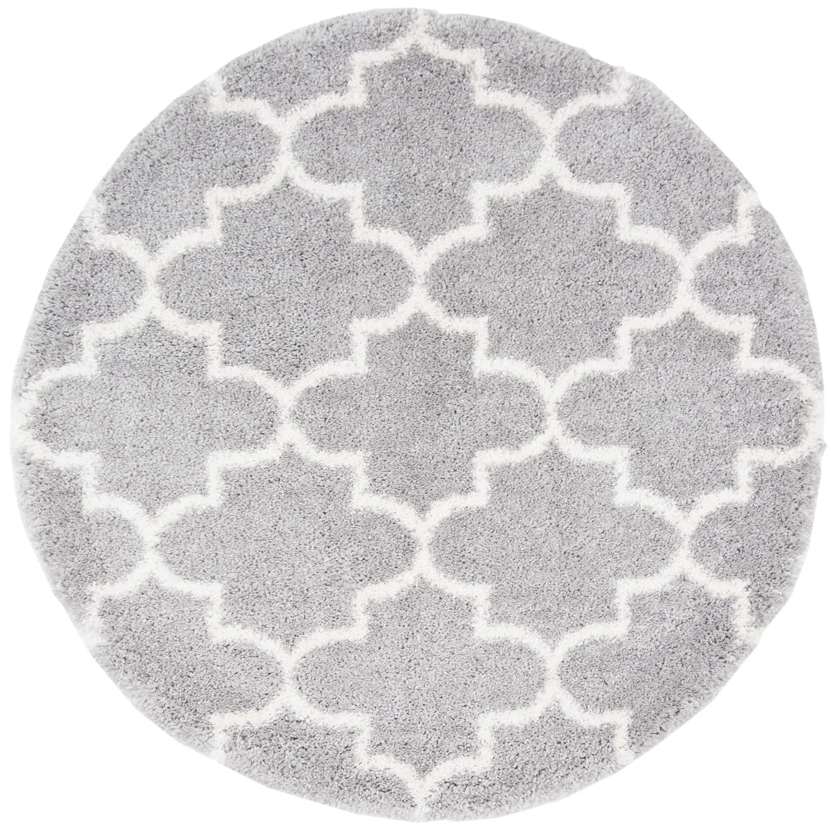 Safavieh Fontana Shag  800 5'-3" x 5'-3" Rug in Grey / Cream