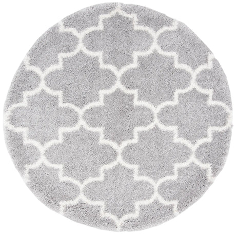 Safavieh Fontana Shag  800 5'-3" x 5'-3" Rug in Grey / Cream