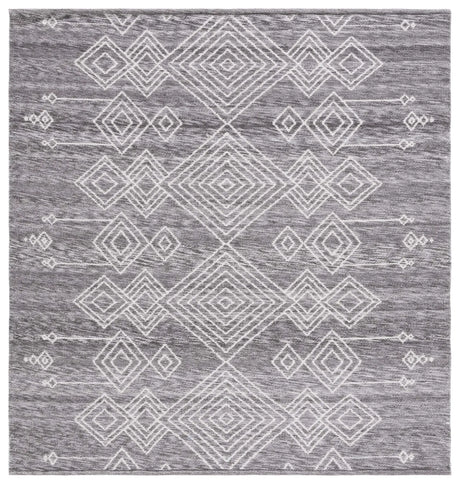 Safavieh Kilim 6'-0" x 6'-0" Rug in Grey / Ivory