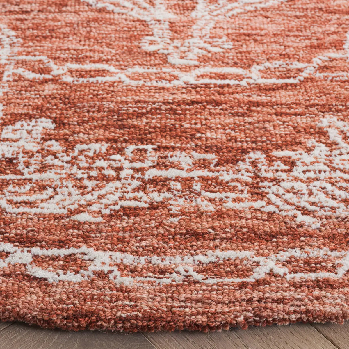 Safavieh Metro 6'-0" x 6'-0" Rug in Rust / Ivory