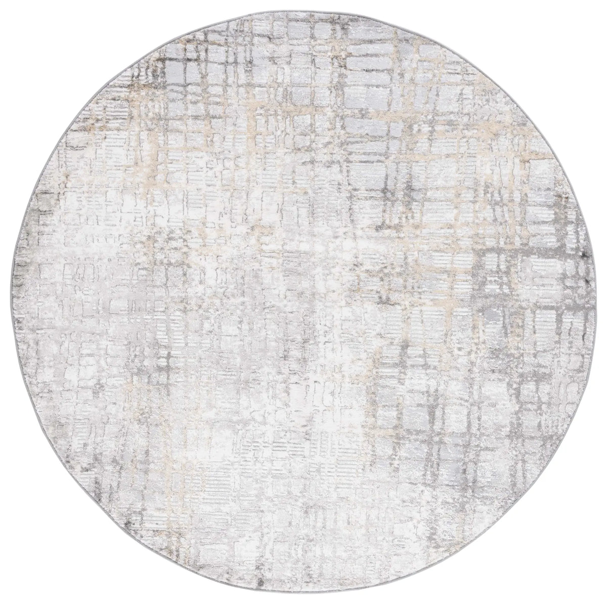 Safavieh Meadow 500 6'-7" x 6'-7" Rug in Light Grey / Gold