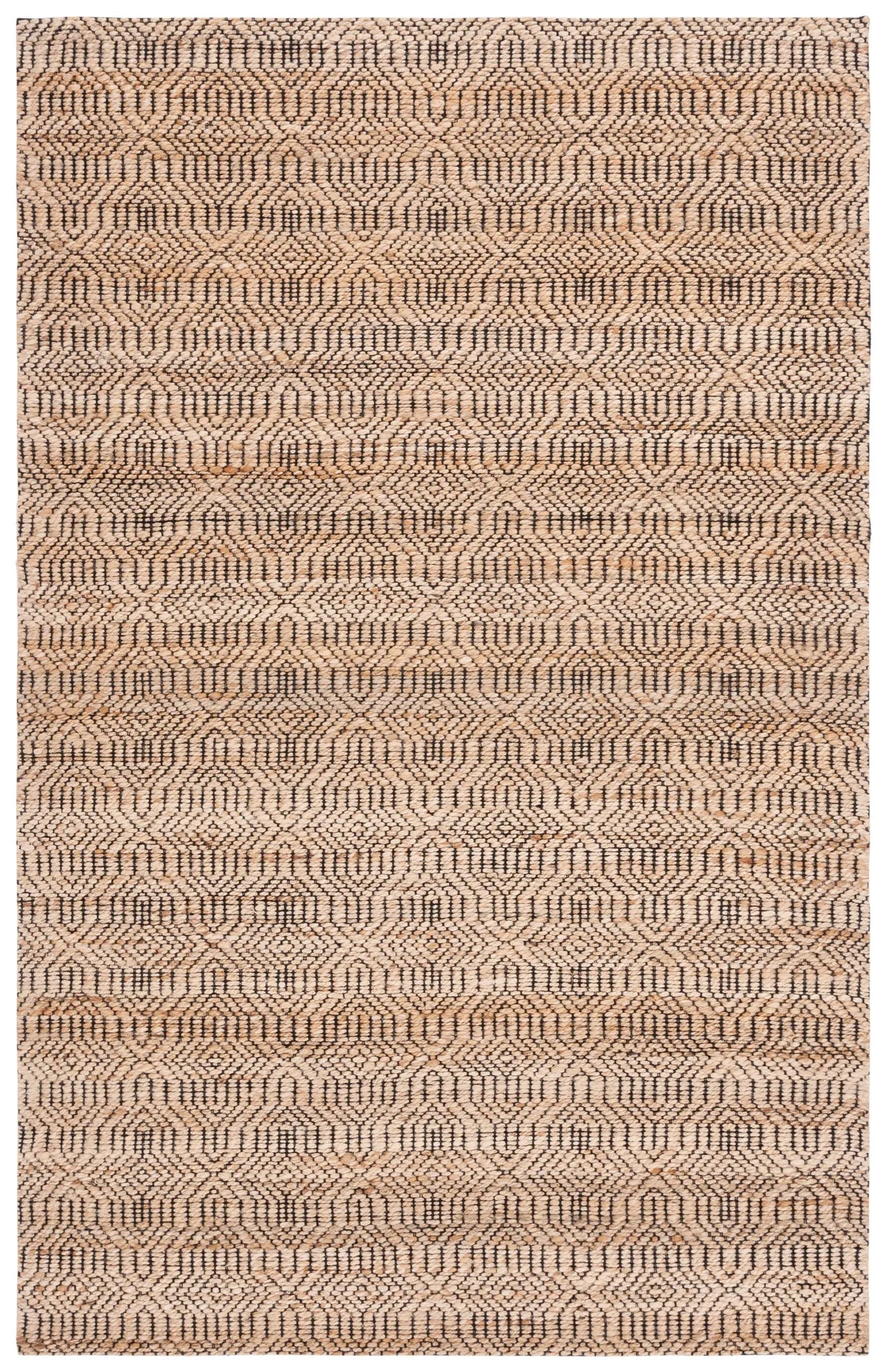 Safavieh Natural Fiber 4'-0" x 6'-0" Rug in Natural / Black