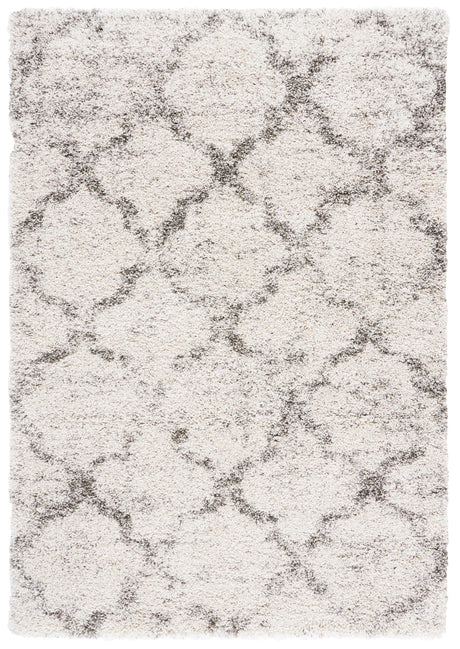 Safavieh Hudson Shag 4'-0" x 6'-0" Rug in Ivory / Grey