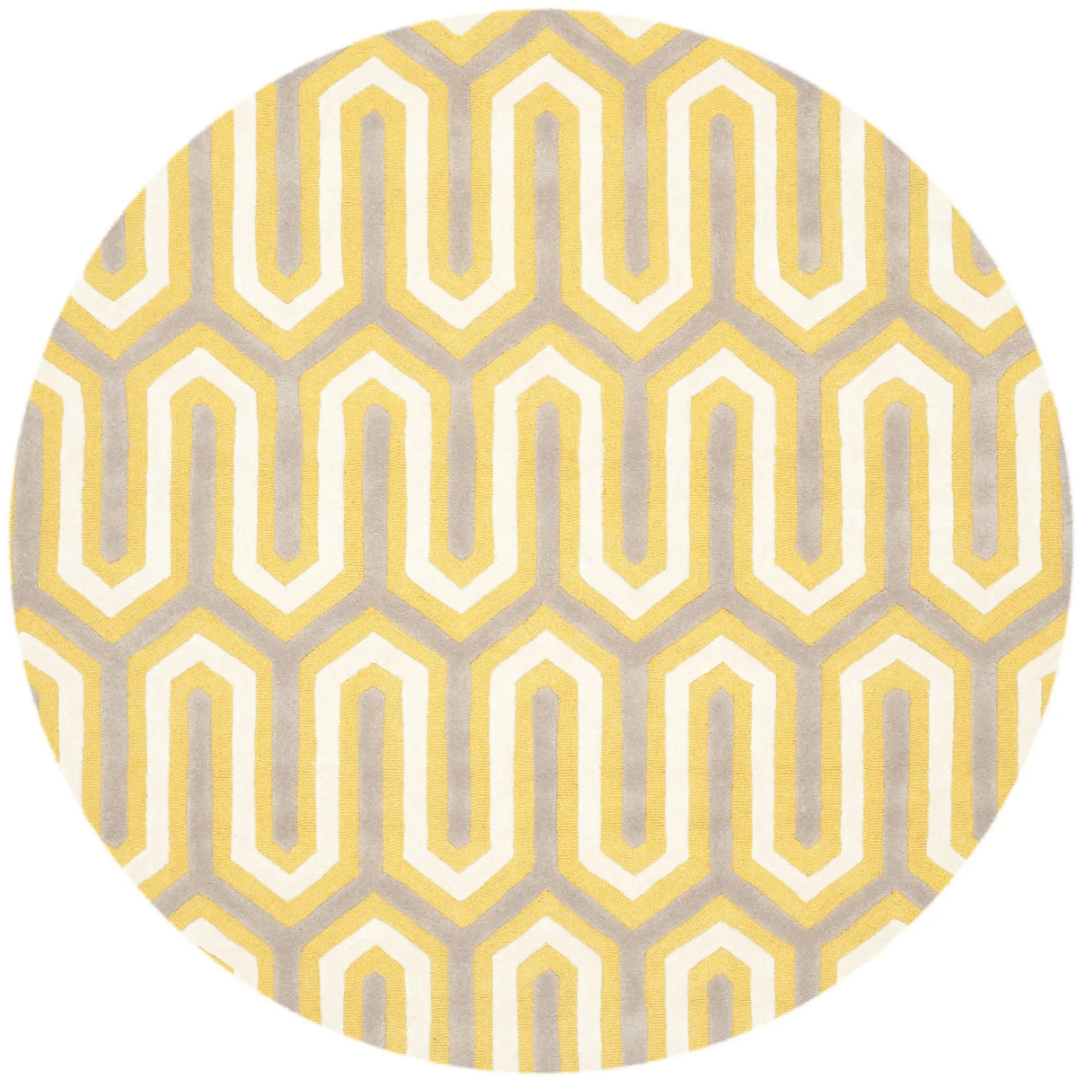 Safavieh Cambridge 6'-0" x 6'-0" Rug in Gold / Grey
