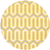 Safavieh Cambridge 6'-0" x 6'-0" Rug in Gold / Grey