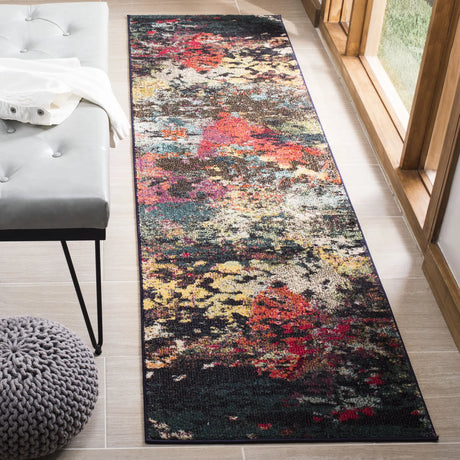 Safavieh Monaco 2'-2" x 8'-0" Rug in Brown / Teal