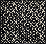 Safavieh Cambridge 6'-0" x 6'-0" Rug in Black / Ivory