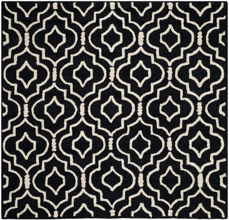 Safavieh Cambridge 6'-0" x 6'-0" Rug in Black / Ivory