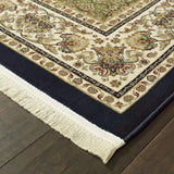 Oriental Weavers Sphinx Masterpiece 1331B Navy / Ivory Rugs - corner detail