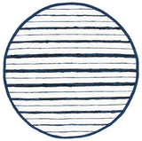 Safavieh Montauk 6'-0" x 6'-0" Rug in Navy / Ivory