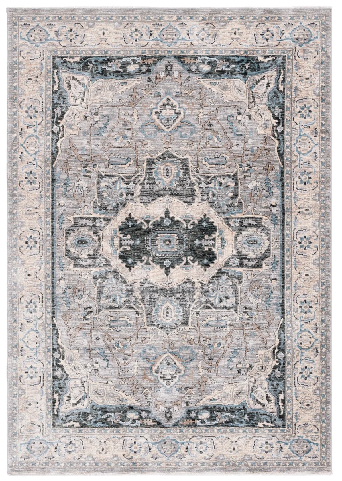Safavieh Artifact 4'-0" x 6'-0" Rug in Grey / Ivory